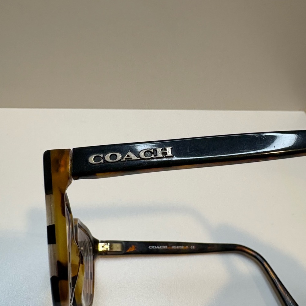 COACH EYEGLASSES 5443 (Black Tort Gltr Varsity Stripe) 52•16•140 COACH GLASSES - Picture 13 of 13